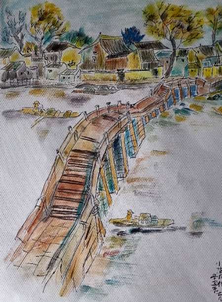 1761566212647239.jpg 古桥(水粉画)·陈铁虹(1).jpg