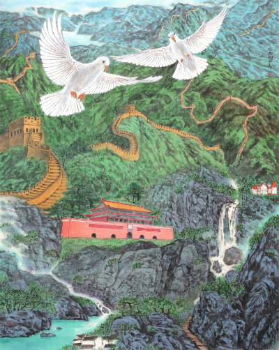 长城天安门和平鸽.jpg